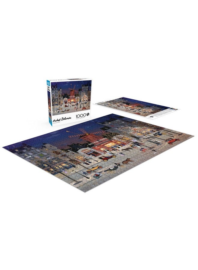 Buffalo Games ألعاب بوفالو - ميشيل ديلكروا - مولان روج - 1000 قطعة لغز للبالغين لغز تحدي مثالي لليالي الألعاب - حجم اللغز المكتمل هو 26.75 × 19.75 - Image 4