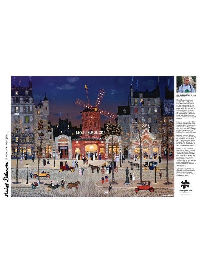 Buffalo Games ألعاب بوفالو - ميشيل ديلكروا - مولان روج - 1000 قطعة لغز للبالغين لغز تحدي مثالي لليالي الألعاب - حجم اللغز المكتمل هو 26.75 × 19.75 - Image 5