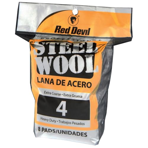 Red Devil صوف فولاذي ريد ديفل 0327، 4 خشن إضافي (عبوة من 8) - Image 1