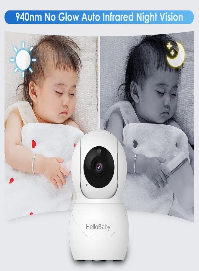 HelloBaby Monitor with Camera and Audio, IPS Screen LCD Display Video Baby Monitor No WiFi Infrared Night Vision, Temprature Screen Lullaby, Two Way Audio and VOX Mode (HB66pro) - Image 4