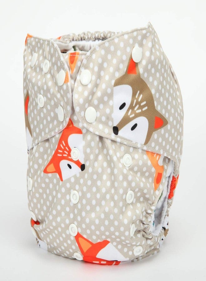 Sigzagor 2 to 7 Years Old Junior Big Cloth Diaper Pocket Reusable Washable Baby Toddler (Dot Fox) - Image 2