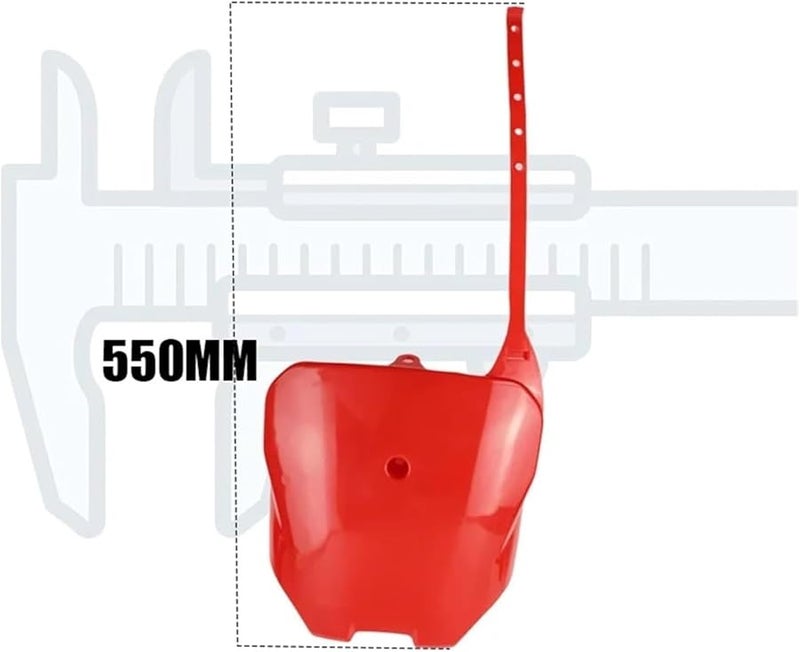 Black Front Number Plate Cover Fairing Compatible with CRF70 90 110 150 Dirt Pit Bike - Image 3