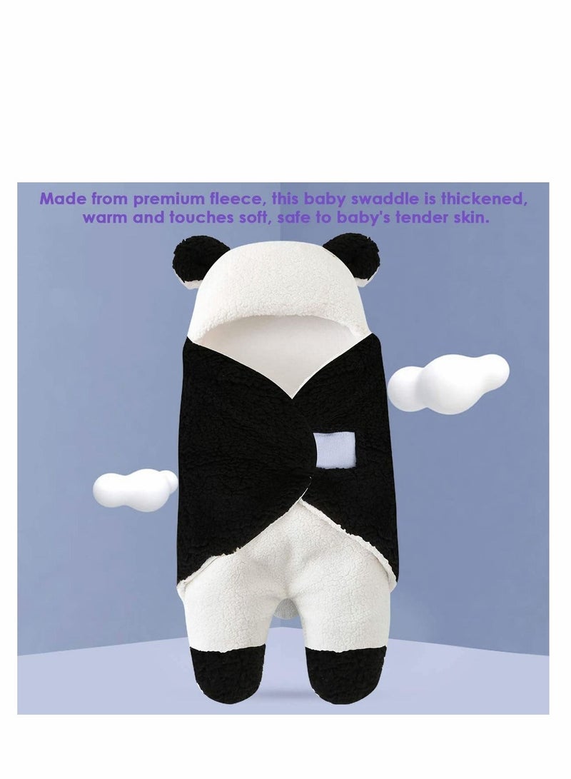 Excefore بطانية قماط عضوية لطيفة على شكل دب لحديثي الولادة - بطانية استقبال للرضع والبنات والأولاد بطانية استقبال للمواليد الجدد بطانية نوم للأطفال الرضع والبنات والأولاد بطانيات قماط محبوكة لحديثي الولادة - Image 3