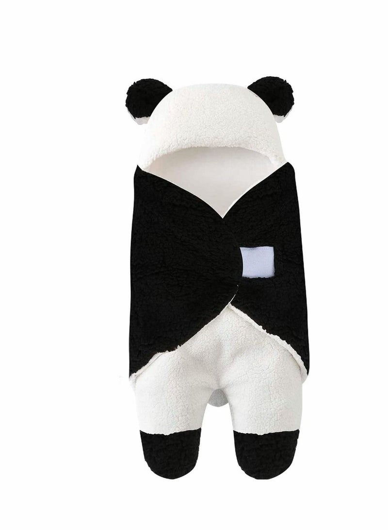 Excefore بطانية قماط عضوية لطيفة على شكل دب لحديثي الولادة - بطانية استقبال للرضع والبنات والأولاد بطانية استقبال للمواليد الجدد بطانية نوم للأطفال الرضع والبنات والأولاد بطانيات قماط محبوكة لحديثي الولادة - Image 1