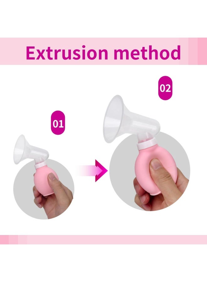 شفاط حليب يدوي للرضاعة الطبيعية، جامع حليب يدوي صغير محمول - Image 2