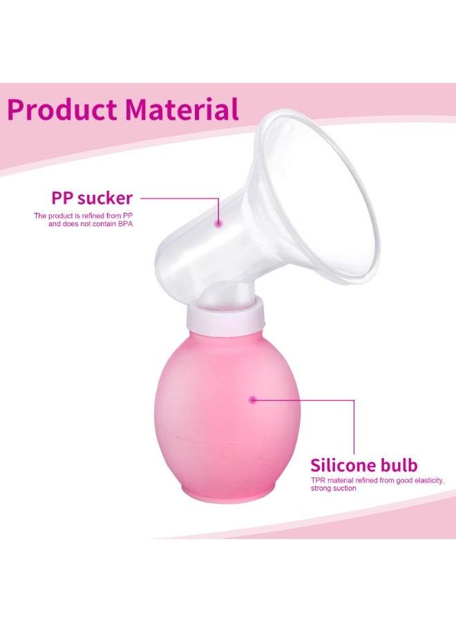 شفاط حليب يدوي للرضاعة الطبيعية، جامع حليب يدوي صغير محمول - Image 3