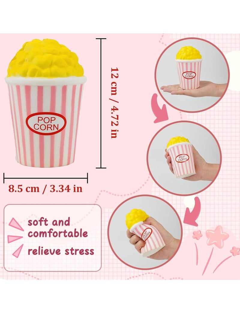 MAGIC VAULT 12pcs Popcorn Squishy Toy – Jumbo Slow Rising Scented Stress Relief Toy for Kids & Adults, Fun Squeeze Toy for Anxiety, Birthday Gift for Boys & Girls, Kawaii Sensory Fidget Toy - Image 2