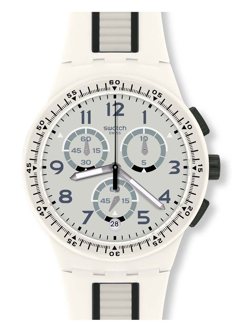 Swatch ساعة يد رجالية مقاومة للماء بحركة كوارتز - 36 مم - Image 1