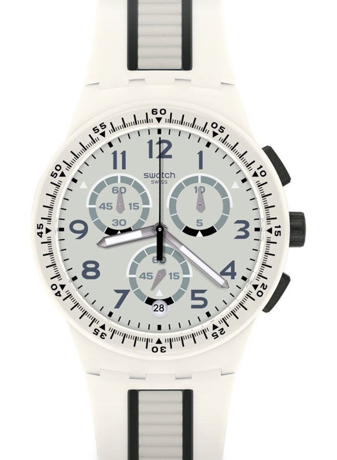 Swatch ساعة يد رجالية مقاومة للماء بحركة كوارتز - 36 مم - Image 2