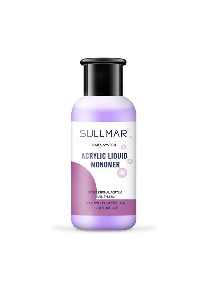 SULLMAR - Acrylic Monomer Liquid Monomer Acrylic Nail Liquid Acrylic Liquid Liquid Monomer For Acrylic Nails Nail Monomer Liquid Odorless Monomer (40Ml/1.35Fl.Oz) - Image 1