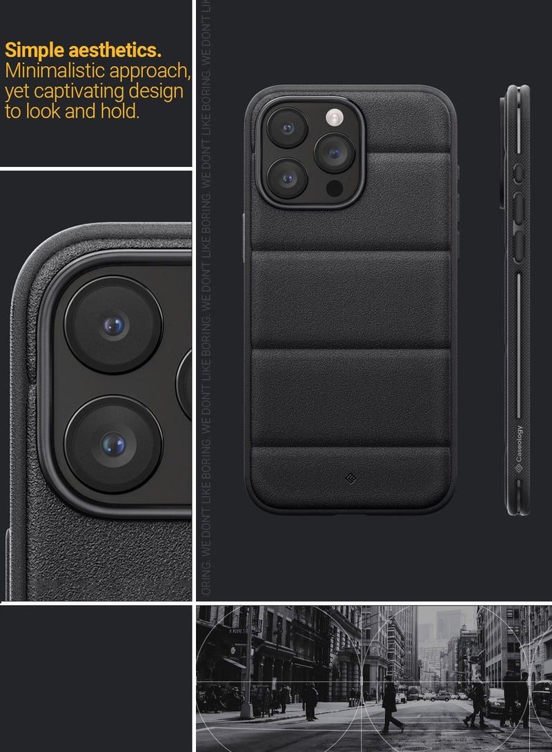 Caseology غطاء حماية Athlex لجهاز iPhone 15 Pro Max بدرجة عسكرية مع قبضة مدمجة - أسود نشط - Image 3