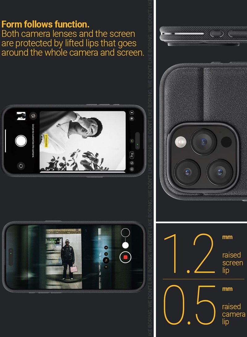 Caseology غطاء حماية Athlex لجهاز iPhone 15 Pro Max بدرجة عسكرية مع قبضة مدمجة - أسود نشط - Image 5