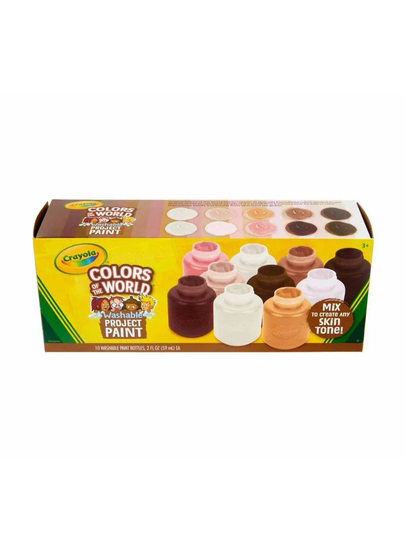 كرايولا 10 Ct Washable Paint, 2-oz. Bottles, Colors of the World