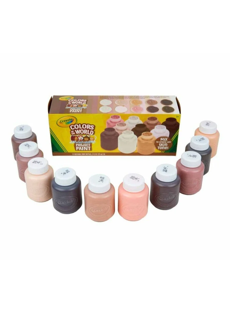 كرايولا 10 Ct Washable Paint, 2-oz. Bottles, Colors of the World