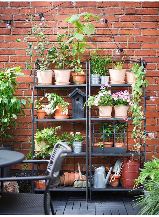 زبون كرسي مع مساند للذراعين، خارجي، رمادي غامق - Image 3