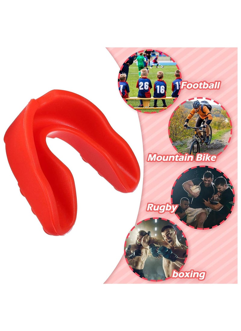 Generic Silicone Mouth Guard Teeth Protection with Box for Various Sports, Red  - Image 5
