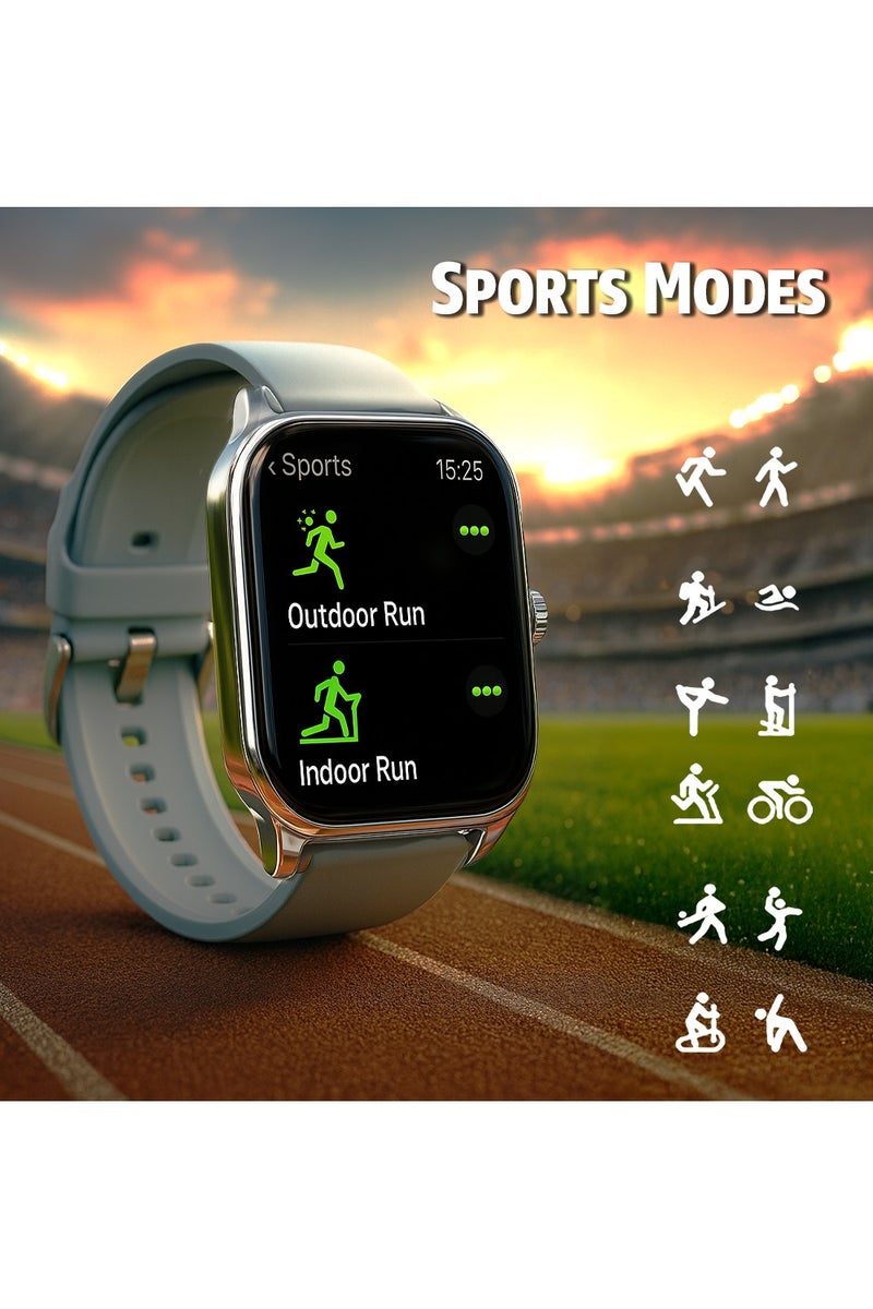 TOUCHMATE AMOLED Calling Fitness Smartwatch – Includes 3 Free Straps Worth AED 60 - Image 4