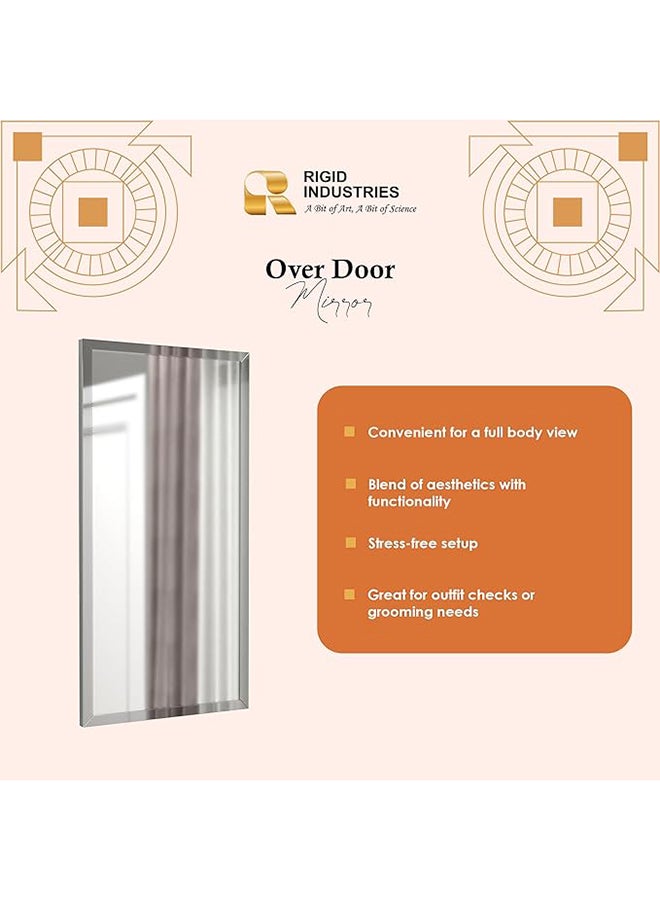 RIGID Mia Over Door Mirror 4 mm Mirror Multiple Bracket Provided For Hanging 1000x500x18mm - Image 2
