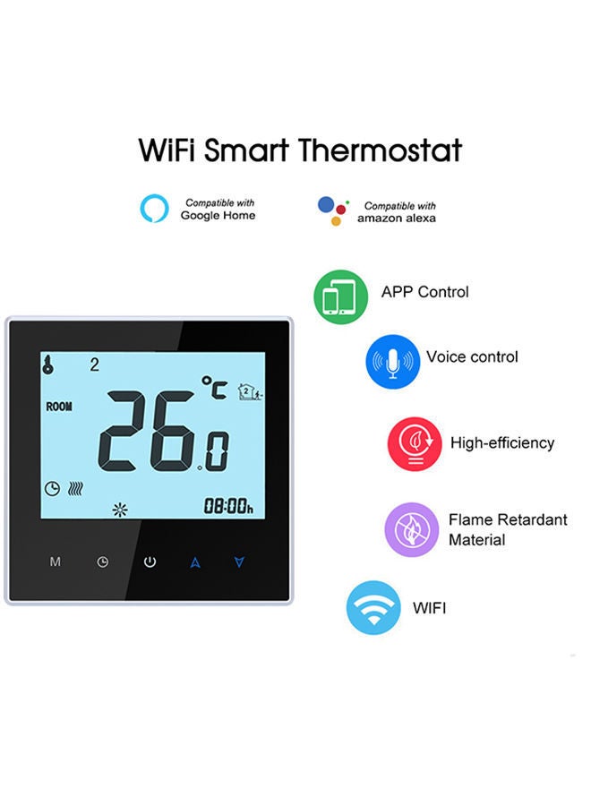 NIBEMINENT Smart Wi-Fi Digital Temperature Controller Black 9.5x3x9.5centimeter - Image 4