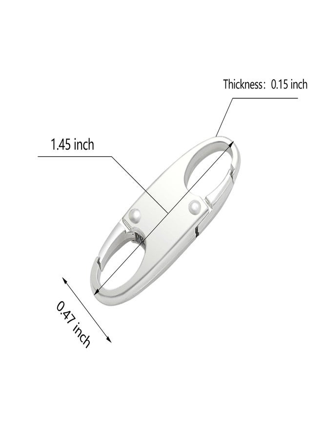 oxt Small Carabiner Clip, Zipper Clip, Small Carabiner| Mini Carabiner, ZipperPull Replacement, Premium Zipper Lock, Upgraded ZipperPull, ZipperClips Anti Theft (6PCS Black) - Image 3