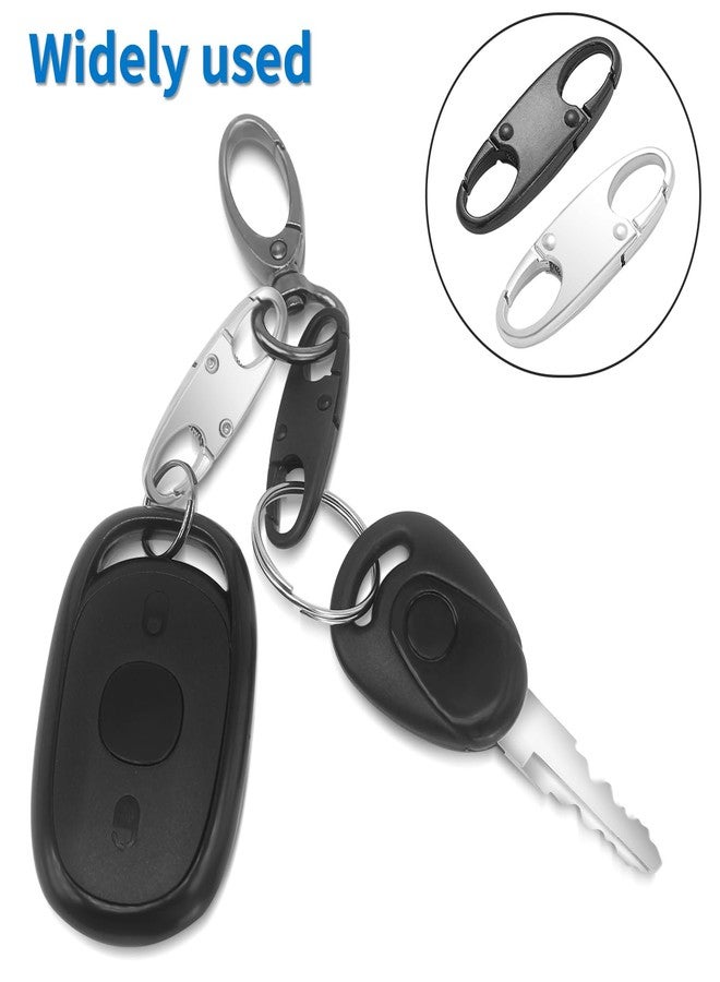 oxt Small Carabiner Clip, Zipper Clip, Small Carabiner| Mini Carabiner, ZipperPull Replacement, Premium Zipper Lock, Upgraded ZipperPull, ZipperClips Anti Theft (6PCS Black) - Image 2