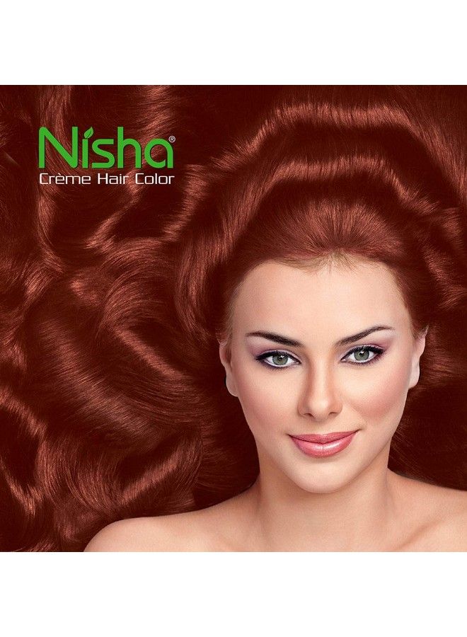 Nisha كريم تلوين الشعر 5.5 ماهوجني 60 مل + 60 جم (عبوة من 3 قطع) … - Image 5