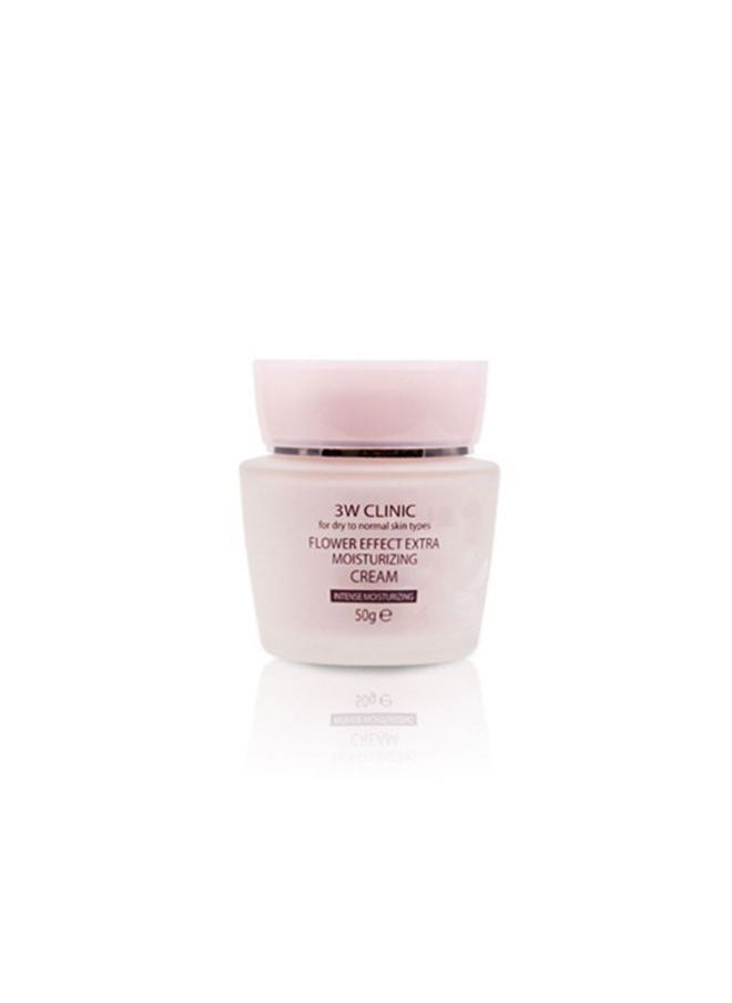 3W CLINIC Flower Effect Extra Moisturizing Cream 50g 