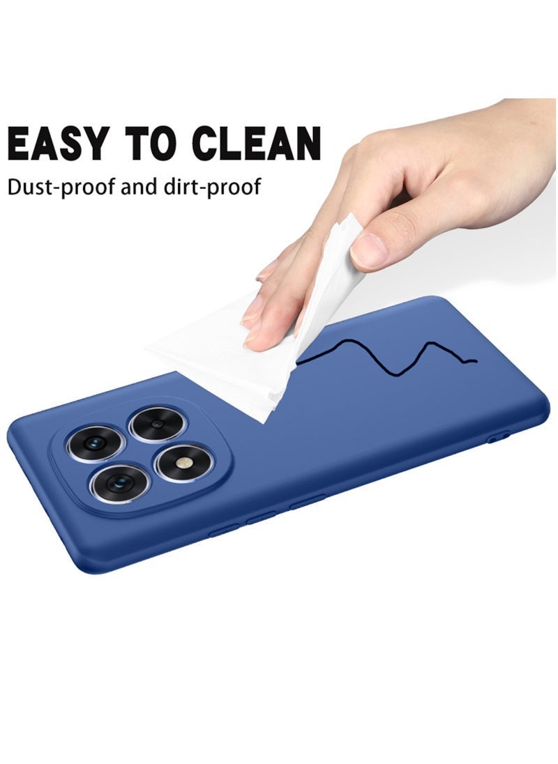 MUNTAQI Xiaomi Redmi Note 14 Pro 4G 2025 Premium Soft Liquid Silicone Case Cover – Slim, Shockproof, Anti-Scratch, Soft Touch, Full Protection, Navy Blue - Image 3