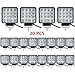 Turboo Led Light Bar Turboo 20PCS 4inch 48W LED Square Light Spot Lights OffRoad Lights Vehicle Accessories for Trucks ATV SUV UTV 4WD Jeep Boat and More - Image 2
