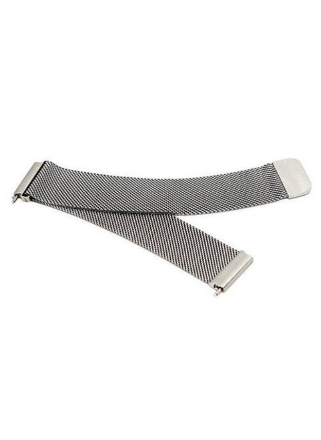Generic - Distinct Design Replacement Stainless Steel Band For Galaxy Watch 6 Classic 46mm Magnetic Watch Bracelet - Silver - Image 1