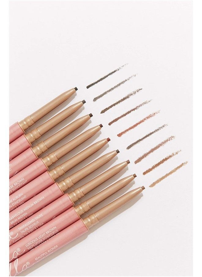Eyebrow Pencil, Graceful Grey - Vegan, Gluten Free, Cruelty Free, Paraben Free Eye Makeup, Long Wearing, Smooth Consistency