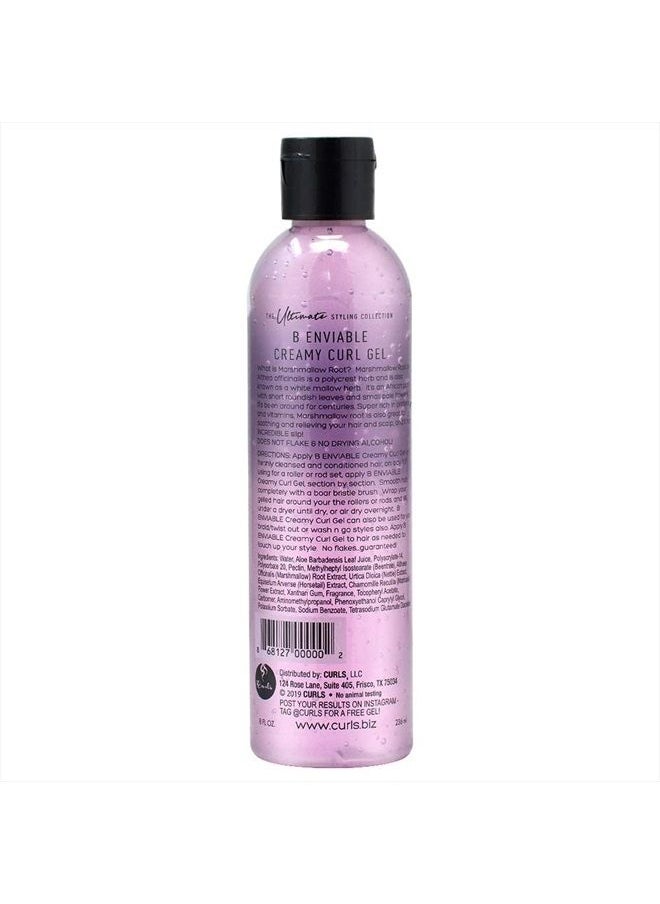 Curls The Ultimate Styling Collection B Enviable Creamy Curl Gel (Medium Hold), 8 Ounces, PINK  - Image 2
