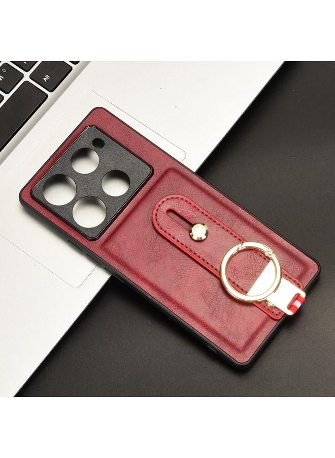 Zaboon Case For Infinix Note 40 Pro 5G X6851 Wristband Leather Back Phone Case - Image 2