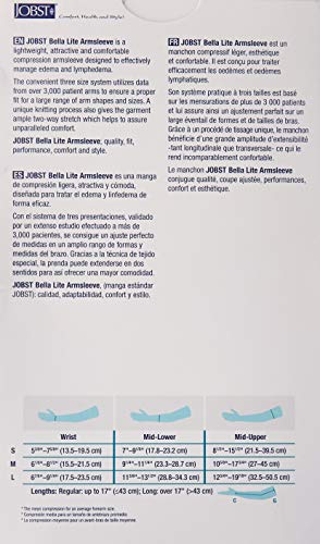 JOBST جوبست كم ذراع نسائي 20-30 مم زئبق 1013-كم ذراع الحجم: متوسط، اللون: بيج - Image 2