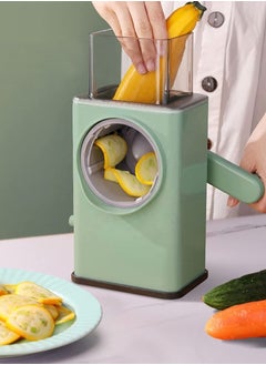 AGD Manual Rotary Vegetable Slicer and Grater with Stainless Steel Peeler (Green)  - Image 5