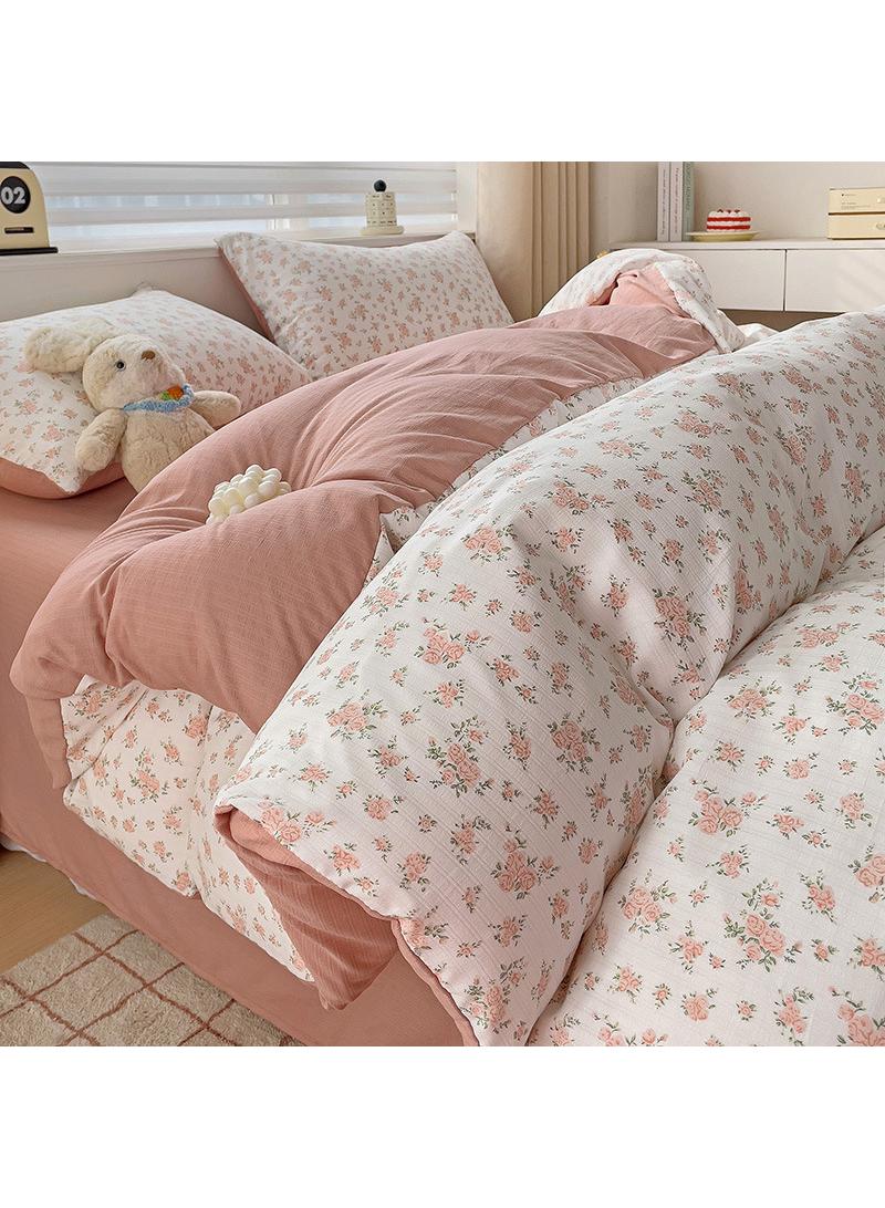 Bluejw Pure Cotton Washable Bed Sheet And Duvet Cover Bed Linen Set  - Image 1