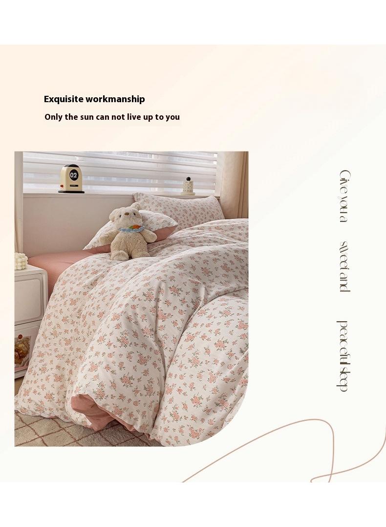 Bluejw Pure Cotton Washable Bed Sheet And Duvet Cover Bed Linen Set  - Image 5