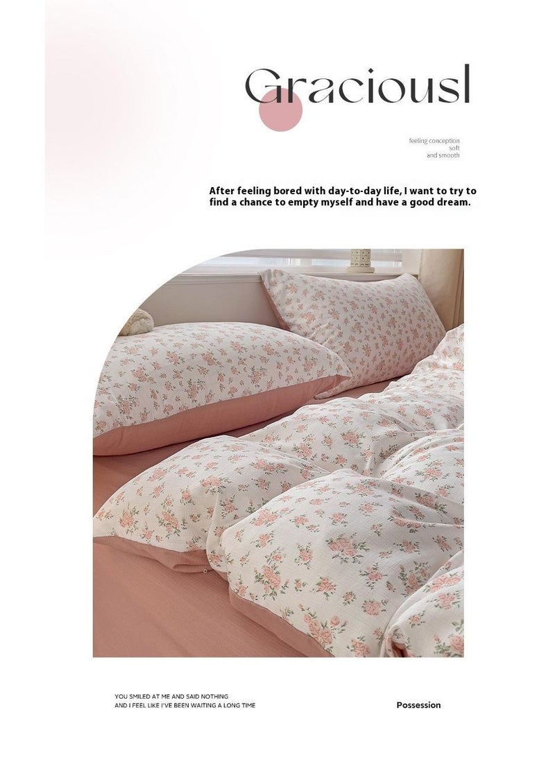 Bluejw Pure Cotton Washable Bed Sheet And Duvet Cover Bed Linen Set  - Image 2