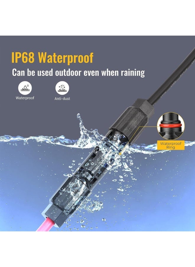 Solar Connector Solar Panel Cable Connectors Solar Panel Connectors Kit Solar Connector With Spanners IP68 Waterproofing 22 Pairs Male/Female  - Image 3