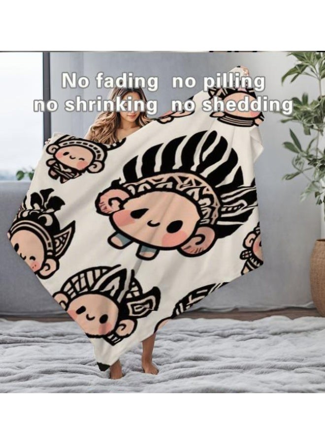 عام بطانية رقيقة من الفانيلا الكرتونية للأطفال والرضع (دافئة ومريحة، ومناسبة للنوم والألعاب) 70 سم * 100 سم - Image 4