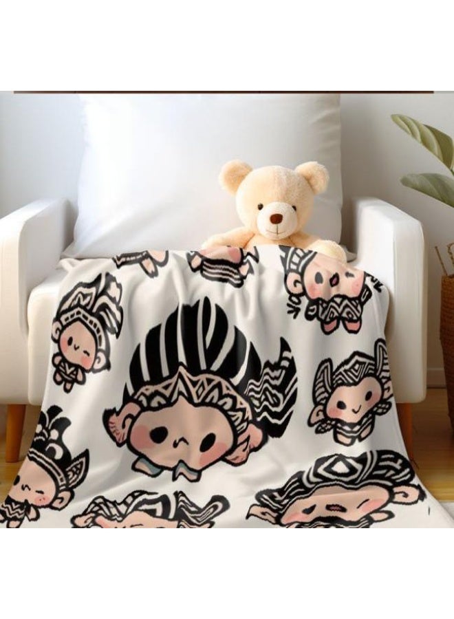 عام بطانية رقيقة من الفانيلا الكرتونية للأطفال والرضع (دافئة ومريحة، ومناسبة للنوم والألعاب) 70 سم * 100 سم - Image 3