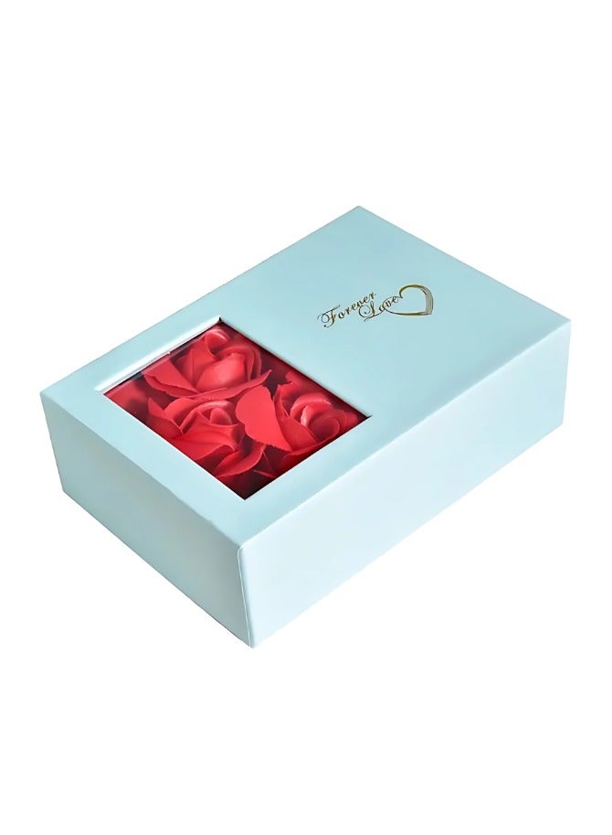 Eternal Red Roses & Heart Necklace Gift Set – Elegant Jewelry Box with Artificial Flowers, Perfect for Valentine's Day, Mother's Day, Birthday & Anniversary - Image 3
