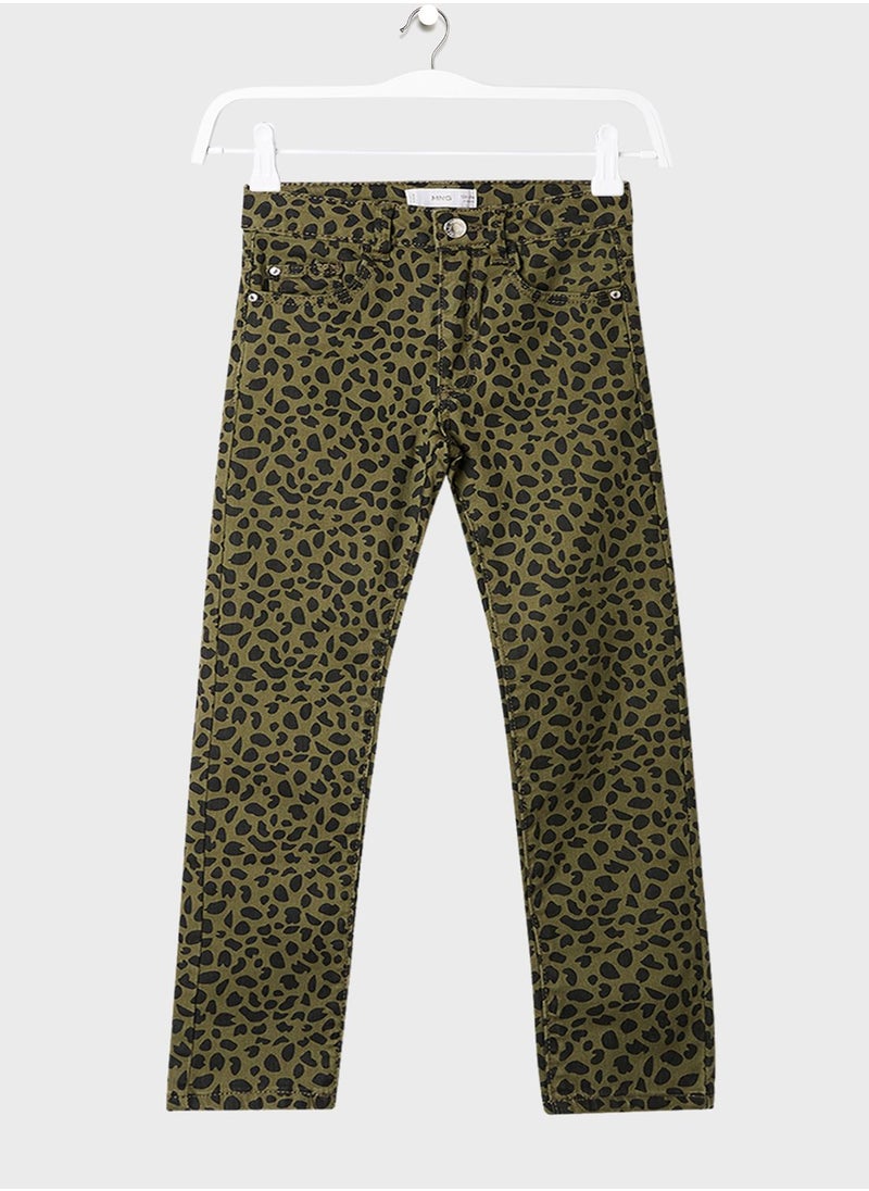 MANGO - Kids All-Over Printed Slim Jeans - Image 1