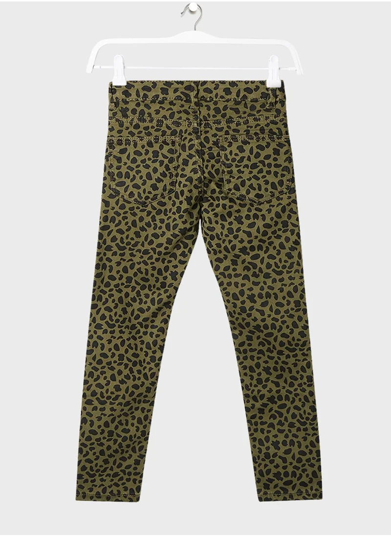 MANGO Kids All-Over Printed Slim Jeans