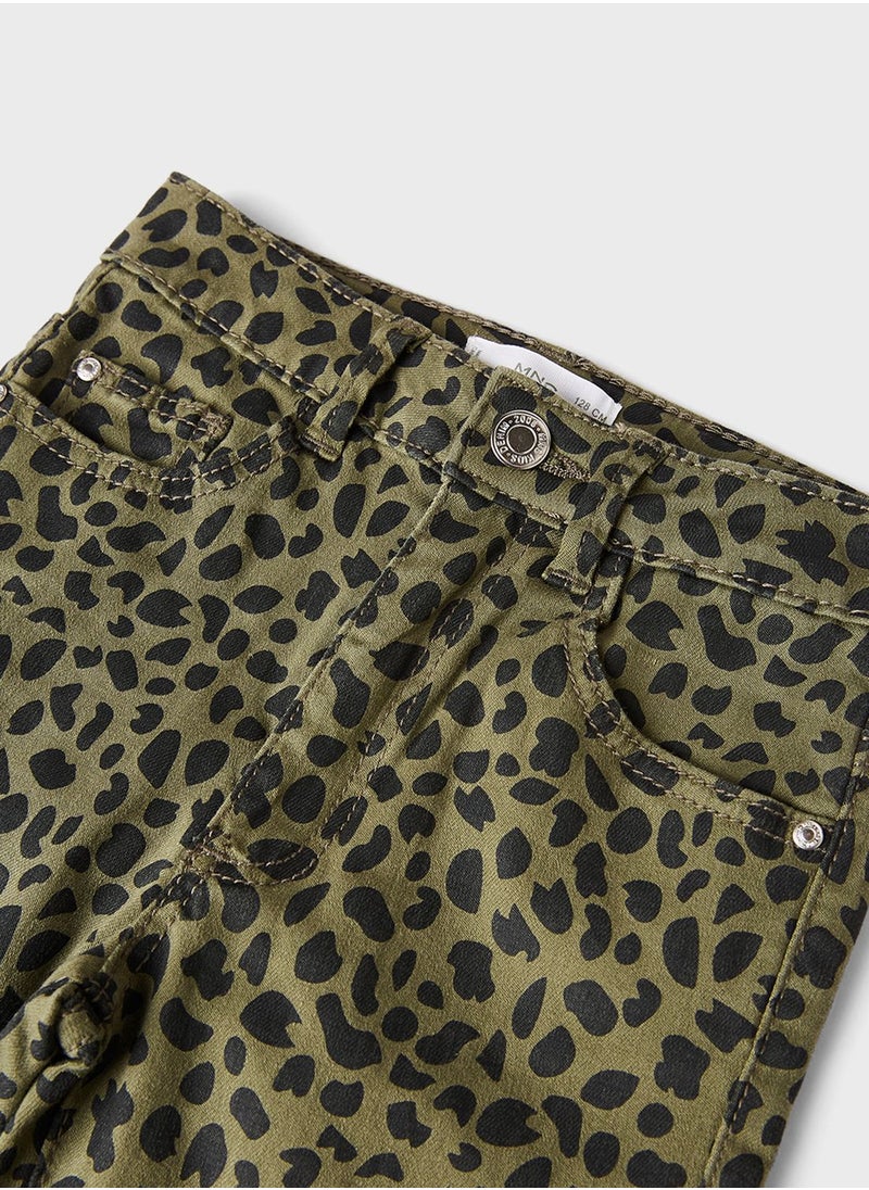 MANGO - Kids All-Over Printed Slim Jeans - Image 1