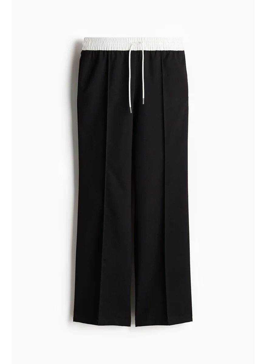 H&M Crease-Leg Drawstring Trousers