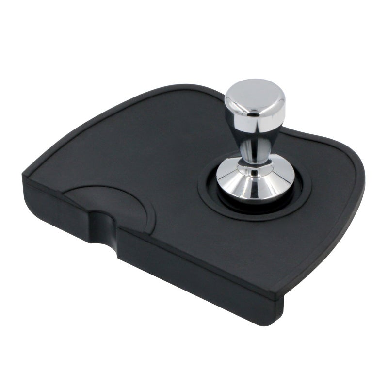 Handook Tamper Mat, Espresso Tamper Mat, 8.3 X 5.9 Inch Coffee Mat, Coffee Tamper Mat for Espresso Machine, Espresso Accessory, Barista Tools, Coffee Tamper Station, Espresso Pad for Counter (Black) - Image 1