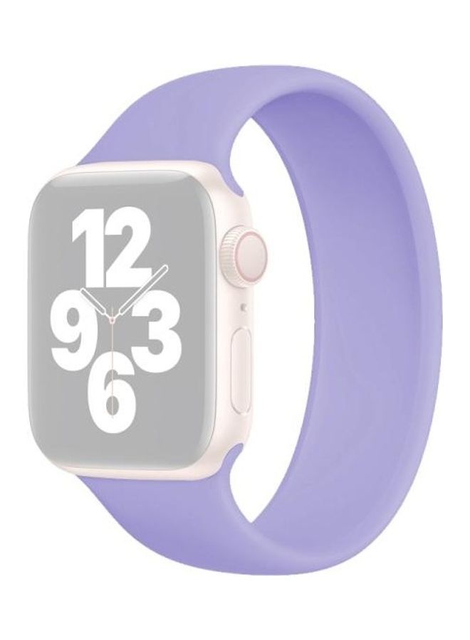 NIBEMINENT Ethnic Replacement Watchband For Apple Watch Series 1/2/3/4/5/6/7/SE 42-44-45mm British Lavender - Image 1