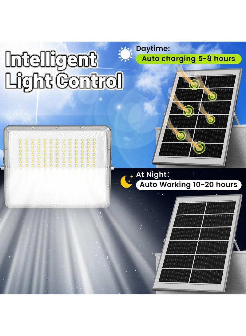 أويدي مصباح شمسي خارجي 10000 لومن - 80 LED بقوة 800 واط - إضاءة بيضاء نهارية 6500K - مقاوم للماء IP66 - إضاءة أمنية لحدائق ومواقف السيارات والجراجات  - Image 4