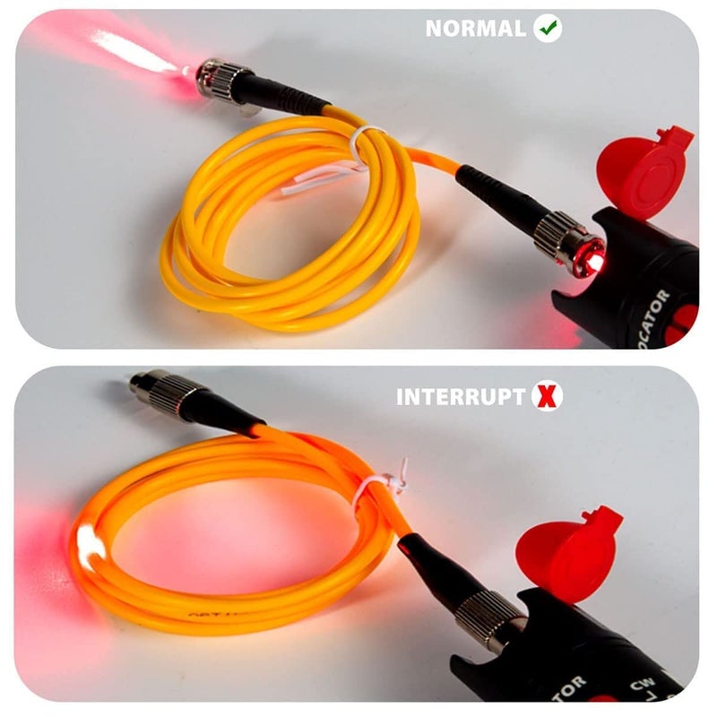 Corslet 10Mw Ftth Pen Type Visual Fault Locator Fiber Optic Cable Tester Telecom Meter Red Light Optical Laser Source Locater Sc Fc St Connector 10 Km Test Product Equipment, Battery_powered - Image 4